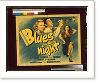 Historic Framed Print, Blues in the night,  17-7/8" x 21-7/8"