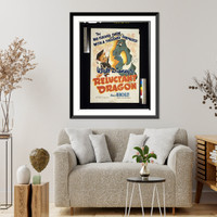 Historic Framed Print, Walt Disney's The reluctant dragon" with Robert Benchley",  17-7/8" x 21-7/8"