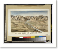 Golden City, C.T. - looking west.sketched by A.E. Mathews. Classic, Antique Poster