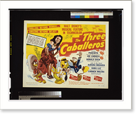Historic Framed Print, The three caballeros,  17-7/8" x 21-7/8"