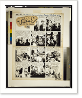 Terry and the Pirates. Boy what a smeller-cellar this dump is!".by Milton Caniff.", Antique Poster