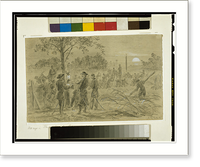 General Warren fortifying his lines on the Weldon road - 3, Historic Print
