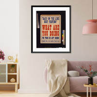 Historic Framed Print, Dad's on the line busy fighting." What are you doing for those he left behind. Subscribe now to the Canadian Patriotic Fund",  17-7/8" x 21-7/8"