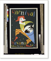 Historic Framed Print, Carnival. Havana. Feb. 23 to Mar. 23, 1952.Villegas.,  17-7/8" x 21-7/8"