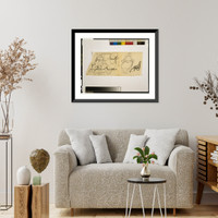 Historic Framed Print, [Design study for lounge chair, with sketches of various views] - 2,  17-7/8" x 21-7/8"