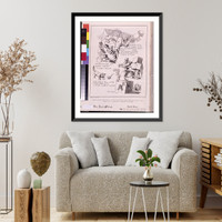 Historic Framed Print, A slight attack of third dimentia [sic] brought on by excessive study of the much-talked of cubist pictures in the International Exhibition at New York.John Sloan 1913.,  17-7/8" x 21-7/8"