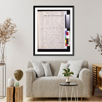 Time sheet for Caviar"", Antique Wall Art