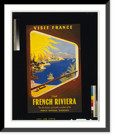 Historic Framed Print, The French Riviera.Starr.,  17-7/8" x 21-7/8"