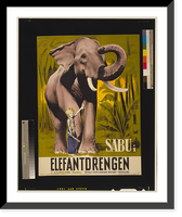 Historic Framed Print, Elephant boy.,  17-7/8" x 21-7/8"