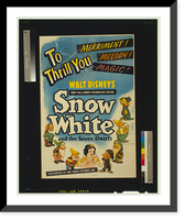 Historic Framed Print, Snow White and the seven dwarfs - 2,  17-7/8" x 21-7/8"