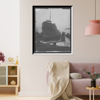 Historic Framed Print, Floating dry dock, Great Lakes Engineering Works - 2,  17-7/8" x 21-7/8"