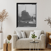 Historic Framed Print, Floating dry dock, Great Lakes Engineering Works - 2,  17-7/8" x 21-7/8"