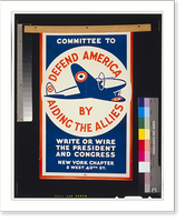 Defend America by Aiding the Allies, Antique Poster