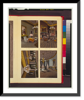 Views of the White House public rooms - the East Room, the Green Room, the Red Room, and the Blue Room, Vintage Print