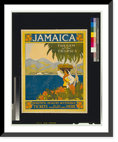 Jamaica, the gem of the tropics.CKS monogram, Vintage Wall Art