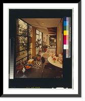 Historic Framed Print, [Interior of Ray and Charles Eames' Los Angeles, California home],  17-7/8" x 21-7/8"