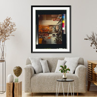 Historic Framed Print, [Interior of Ray and Charles Eames' Los Angeles, California home] - 2,  17-7/8" x 21-7/8"