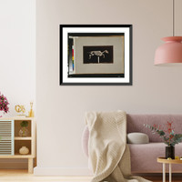 Historic Framed Print, Skeleton of horse. Leaping. Leaving the ground - 2,  17-7/8" x 21-7/8"