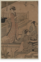 Historic Framed Print, [Japanese Ukiyo-e print] - 13,  17-7/8" x 21-7/8"