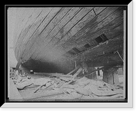 Historic Framed Print, Str. John Craig showing patch in starboard quarter - 2,  17-7/8" x 21-7/8"