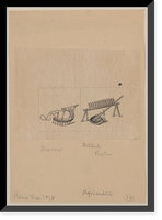 Historic Framed Print, [Japanese drawing] - 233,  17-7/8" x 21-7/8"