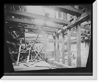Historic Framed Print, Str. John Craig showing temporary bulk-head,  17-7/8" x 21-7/8"