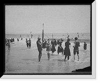 Historic Framed Print, Surf bathing - 2,  17-7/8" x 21-7/8"