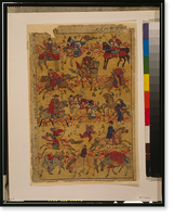 Historic Framed Print, Uma nori zukushi Translation:Melange of horse-riders.,  17-7/8" x 21-7/8"