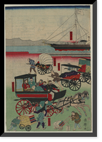 Historic Framed Print, [Japanese print] - 4,  17-7/8" x 21-7/8"