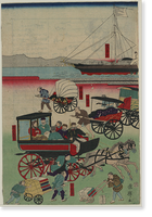 Historic Framed Print, [Japanese print] - 4,  17-7/8" x 21-7/8"