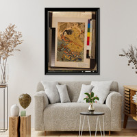 Historic Framed Print, [Kinhyoshi Yorin hero of the Suikoden],  17-7/8" x 21-7/8"