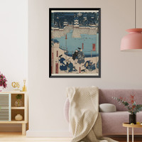 Historic Framed Print, [Japanese Ukiyo-e print] - 101,  17-7/8" x 21-7/8"