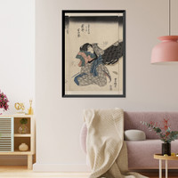 Historic Framed Print, [Japanese Ukiyo-e print] - 113,  17-7/8" x 21-7/8"