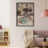 Historic Framed Print, [Japanese Ukiyo-e print] - 130,  17-7/8" x 21-7/8"
