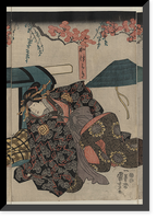 Historic Framed Print, [Japanese Ukiyo-e print] - 132,  17-7/8" x 21-7/8"