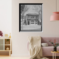 Historic Framed Print, First National Bank, St. Augustine, Fla.,  17-7/8" x 21-7/8"