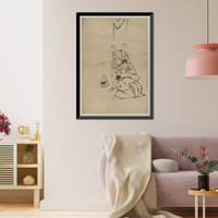 Historic Framed Print, [Japanese Ukiyo-e drawing] - 10,  17-7/8" x 21-7/8"