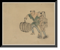 Historic Framed Print, [Japanese Ukiyo-e drawing] - 31,  17-7/8" x 21-7/8"