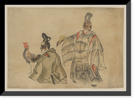 Historic Framed Print, [Japanese Ukiyo-e drawing] - 35,  17-7/8" x 21-7/8"