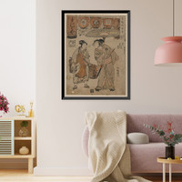 Historic Framed Print, [Japanese Ukiyo-e print] - 160,  17-7/8" x 21-7/8"