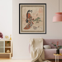 Historic Framed Print, [Japanese Ukiyo-e print] - 163,  17-7/8" x 21-7/8"