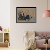 Historic Framed Print, [Japanese Ukiyo-e print] - 176,  17-7/8" x 21-7/8"