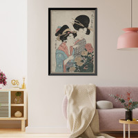 Historic Framed Print, [Japanese Ukiyo-e print] - 181,  17-7/8" x 21-7/8"