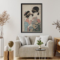 Historic Framed Print, [Japanese Ukiyo-e print] - 181,  17-7/8" x 21-7/8"