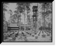 Historic Framed Print, Factory and store-houses, Pinehurst, Summerville, S.C.,  17-7/8" x 21-7/8"