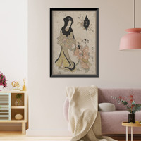 Historic Framed Print, [Japanese Ukiyo-e print] - 185,  17-7/8" x 21-7/8"