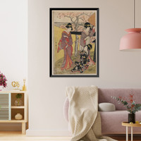 Historic Framed Print, [Japanese Ukiyo-e print] - 199,  17-7/8" x 21-7/8"