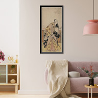 Historic Framed Print, [Japanese Ukiyo-e print] - 215,  17-7/8" x 21-7/8"