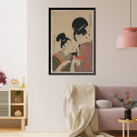 Historic Framed Print, [Japanese Ukiyo-e print] - 219,  17-7/8" x 21-7/8"