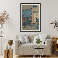 Historic Framed Print, [Japanese Ukiyo-e print] - 227,  17-7/8" x 21-7/8"